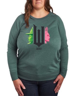 Hybrid Apparel Plus Size Wicked Elphaba Glinda Graphic Pullover T-Shirt ...