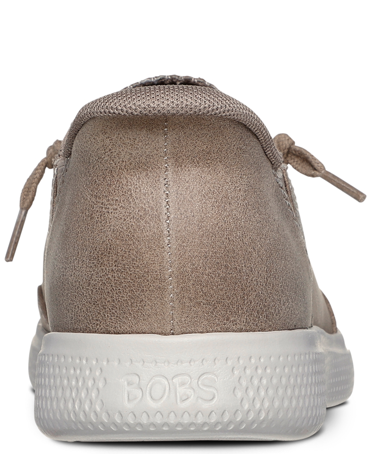 Skechers Bobs Skipper Womens Memory Foam Manmade Slip-on Sneakers In Taupe