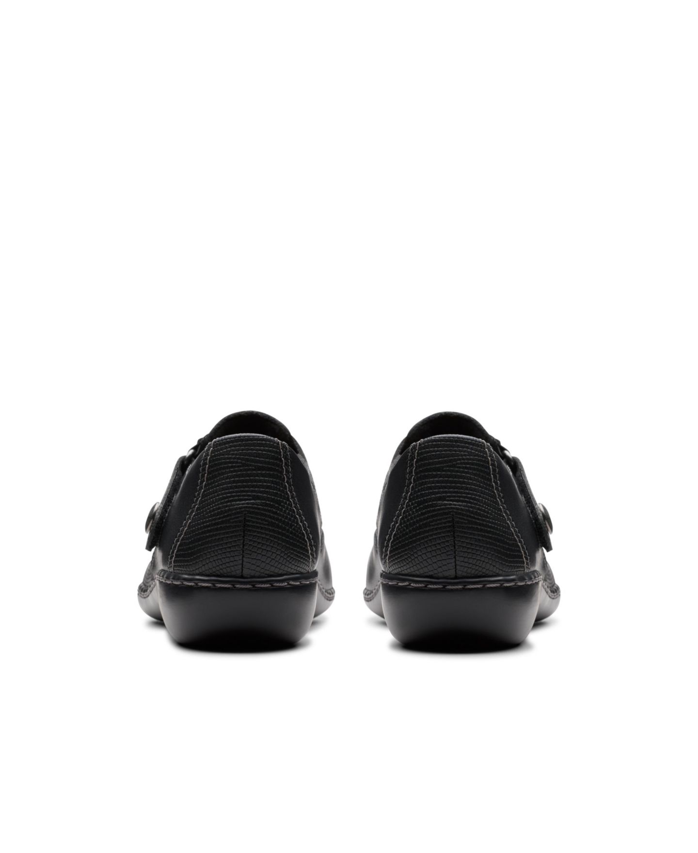 Женские туфли Clarks Collection Ashland Gem Slip On, цвет: Чёрный кожаный — фото 4