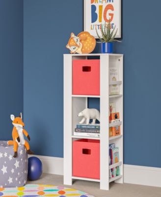 Book Nook Collection Kids Cubby Storage Tower with Bookshelves