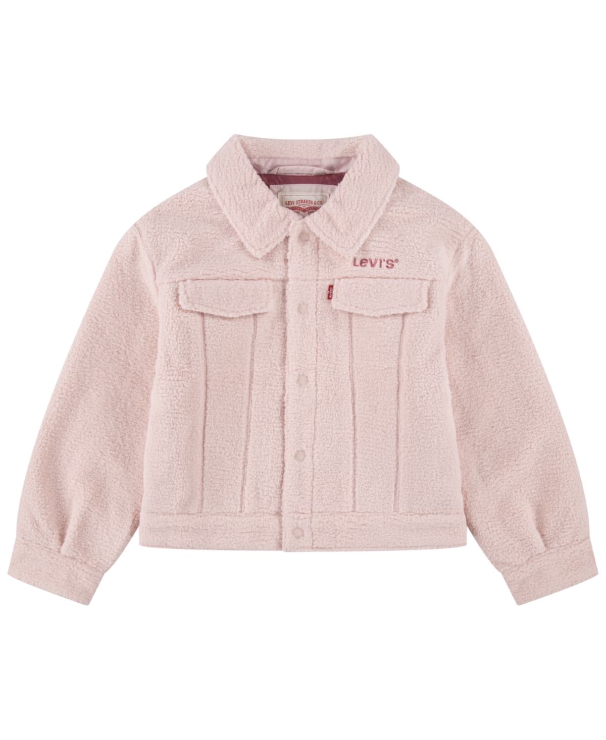 Levi's Kids' Big Girls Sherpa Trucker Jacket In Lotus