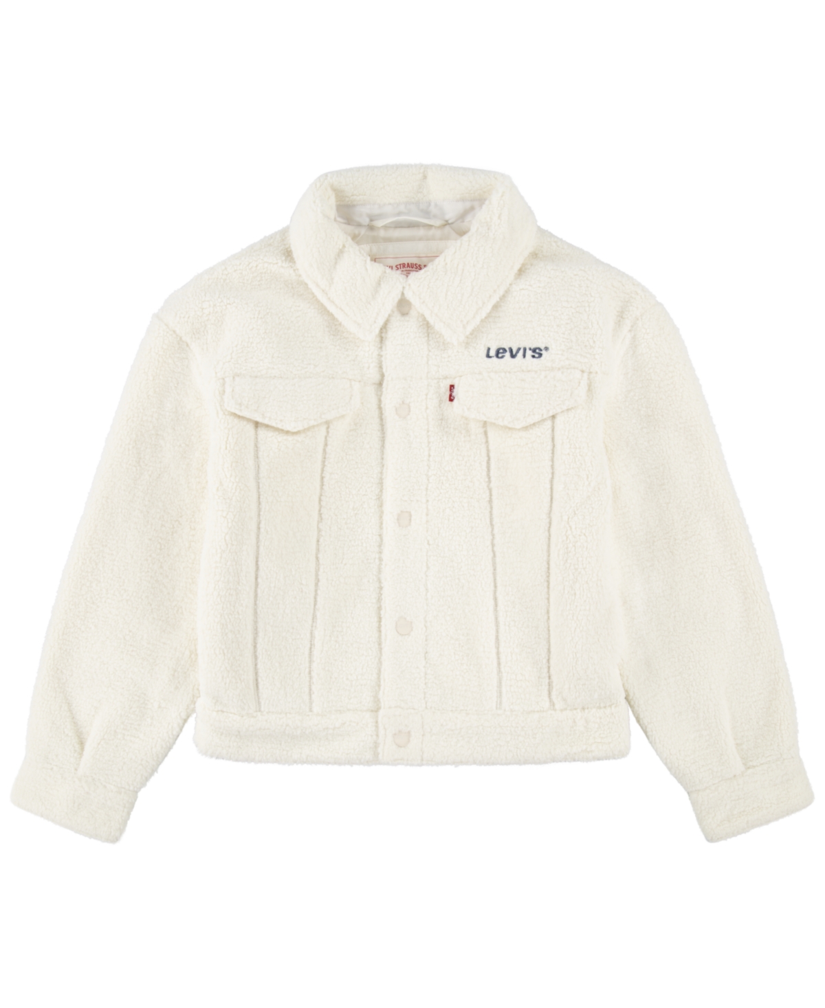 Levi's Kids' Big Girls Sherpa Trucker Jacket In Levis Egret