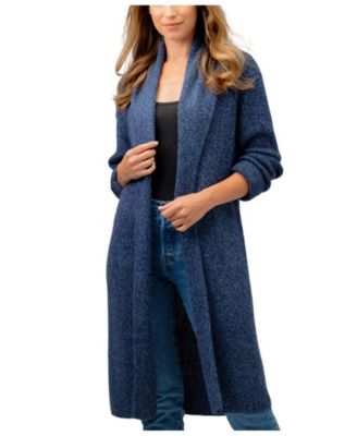 Simply Natural Nina Long Alpaca Coat - Denim 300$