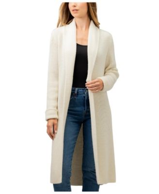 Simply Natural Nina Long Alpaca Coat - Ivory 300$
