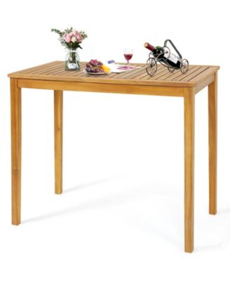 Rectangular Indoor and Outdoor Bar Height Table for Garden