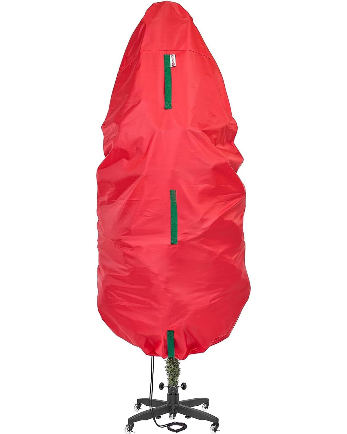 Upright Christmas Tree Storage Bag For Topiary and Holiday Tree up to 7 ft Tall - Green