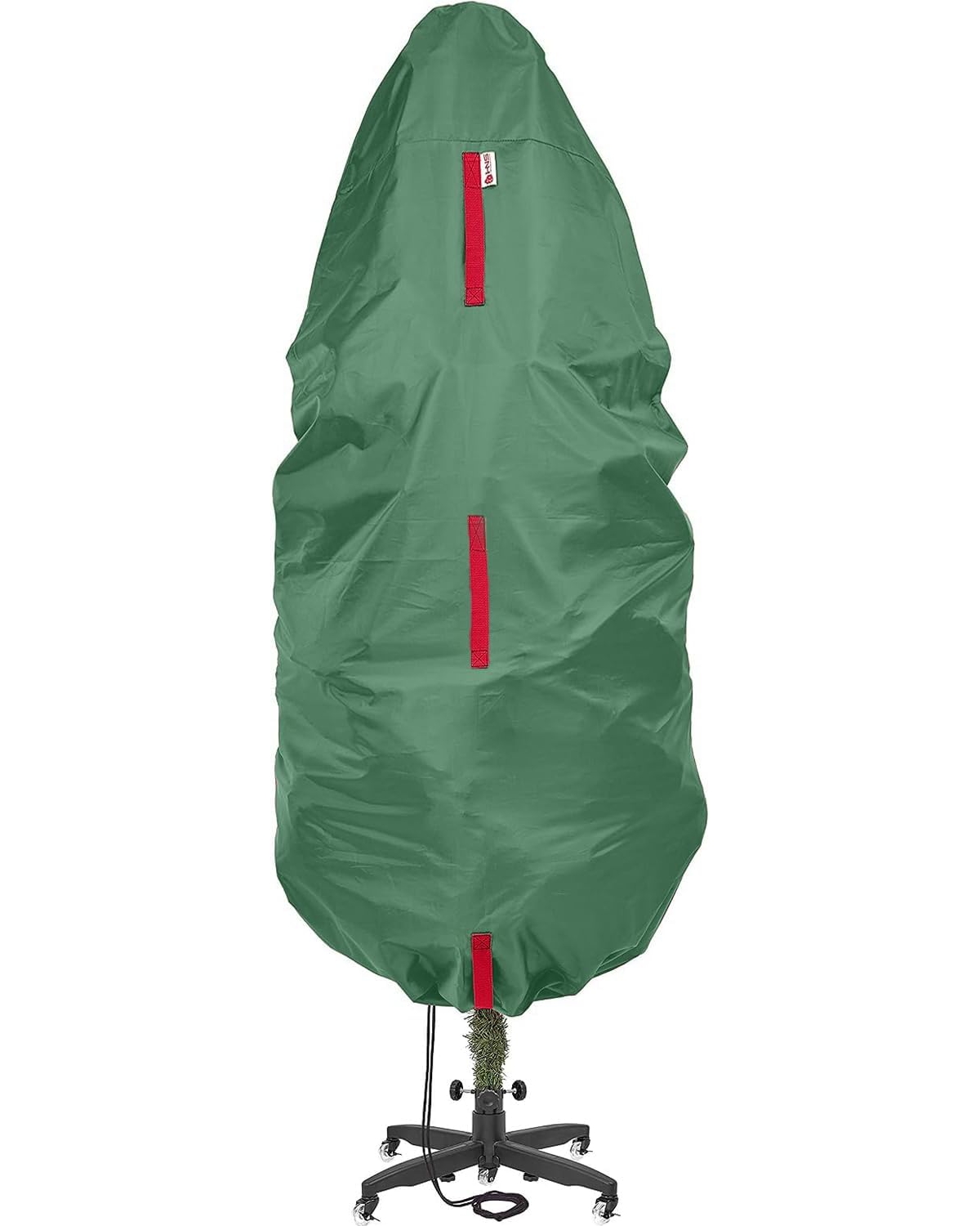 Upright Christmas Tree Storage Bag For Topiary and Holiday Tree up to 7 ft Tall - Green