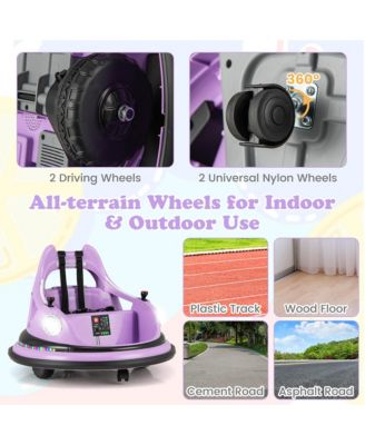 12V Kids Electric Ride On Bumper Car Battery Powered Bumper Car with Remote Control