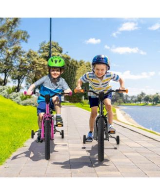 16-Inch Kids' Sport Bike with Adjustable Seat and Reflectors for Ages 4-7