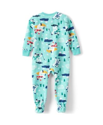 Baby Girls Baby Footed Fleece Sleeper