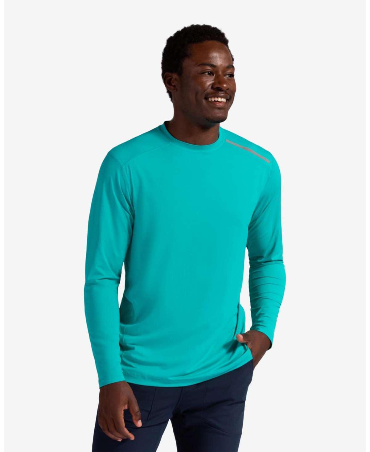 Men's Upf 50+ Sun Protective Long Sleeve Jet Tee - Mint