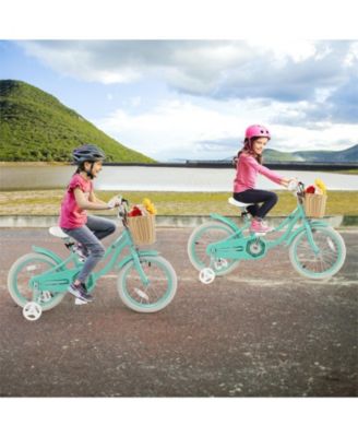 18 Inch Kids Bike with Adjustable Handlebar and Seat for 4-8 Years Old