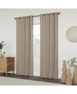 Linen Slub Blackout Grommet Pair