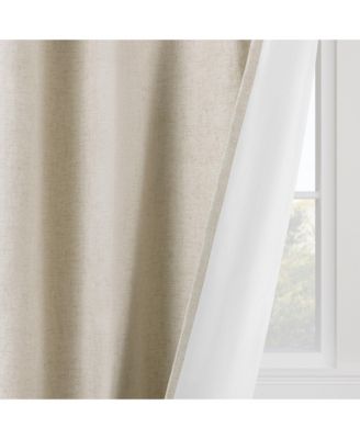 Linen Slub Blackout Grommet Pair (2 Panels), 52"×108"