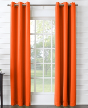 Sun Zero Tabbey 40" X 63" Curtain Panel In Tangerine