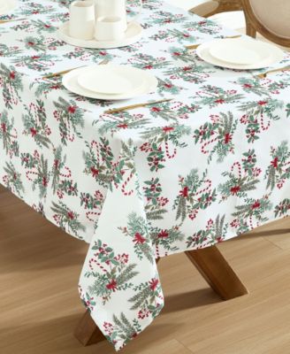 Easy Care Holiday Tablecloth, 60" x 102"