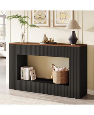 55-Inch Wood Modern Storage Console &amp;#x2013; TV Stand