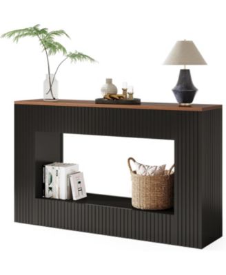55-Inch Wood Modern Storage Console &amp;#x2013; TV Stand