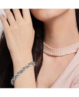 Women's Swirl Tennis Bracelet