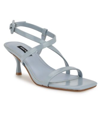Women's Hanni Strappy Square Toe Kitten Heel Sandals