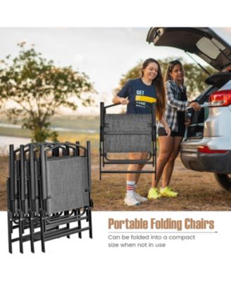 Patio Dining Set for 4 with Umbrella Hole