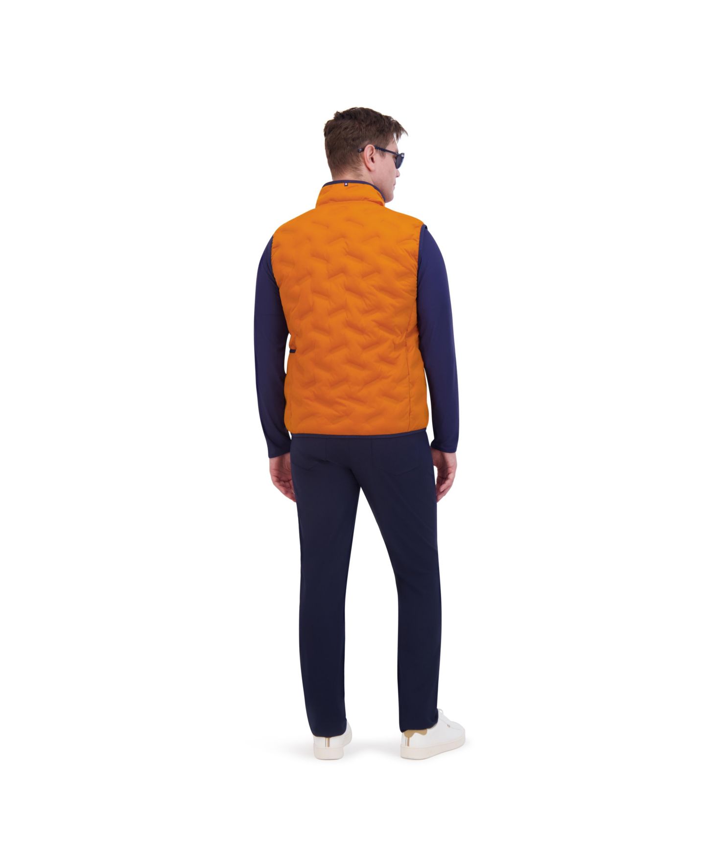 Мужской жилет Ben Sherman Sport 4Way Stretch Seamless Quilt Vest, цвет: Тёмно-синий — фото 7