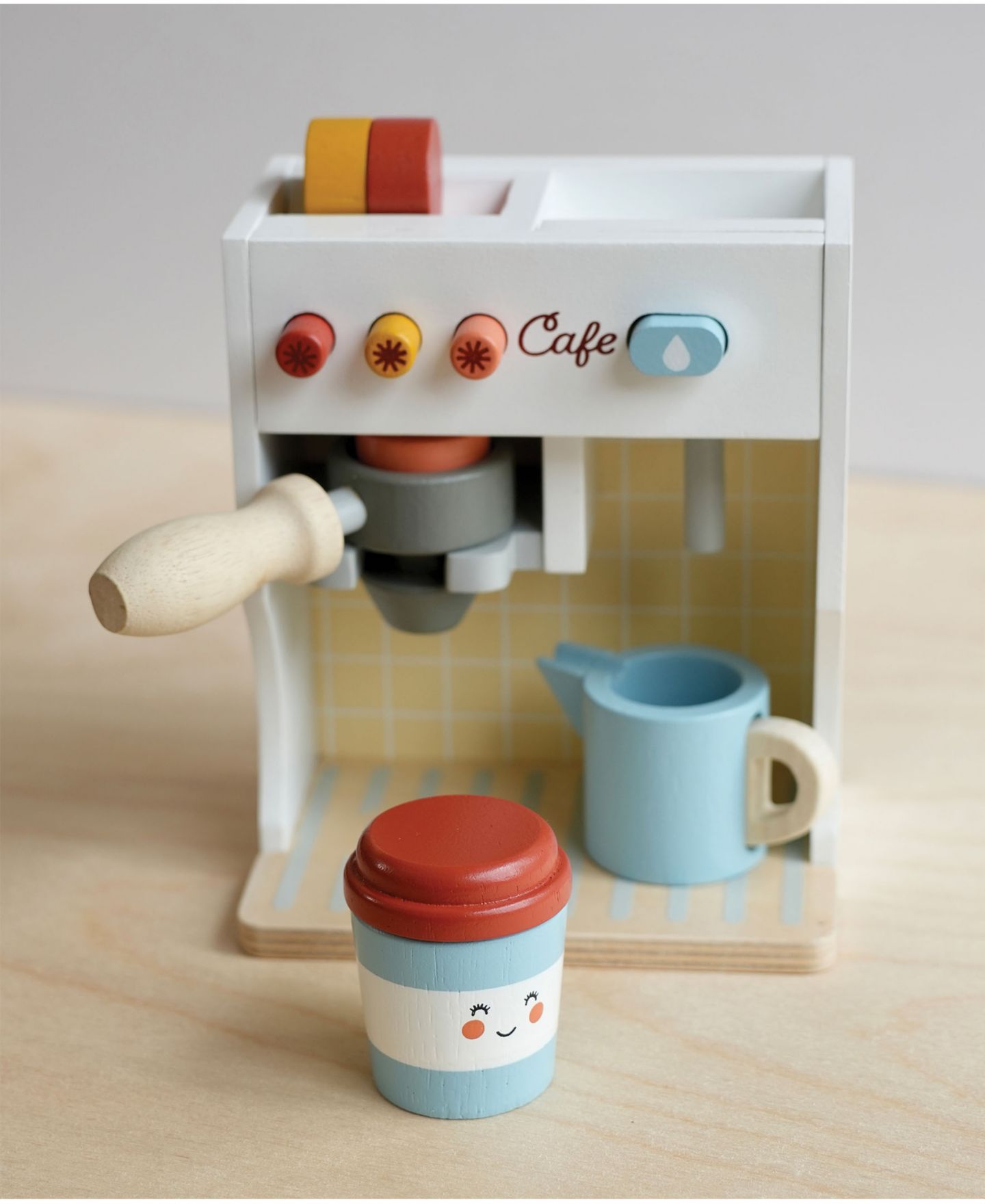 Детские игрушки Mentari Toys Barista Wooden 6-Piece Coffee Maker Set, Ages 3+ — фото 3