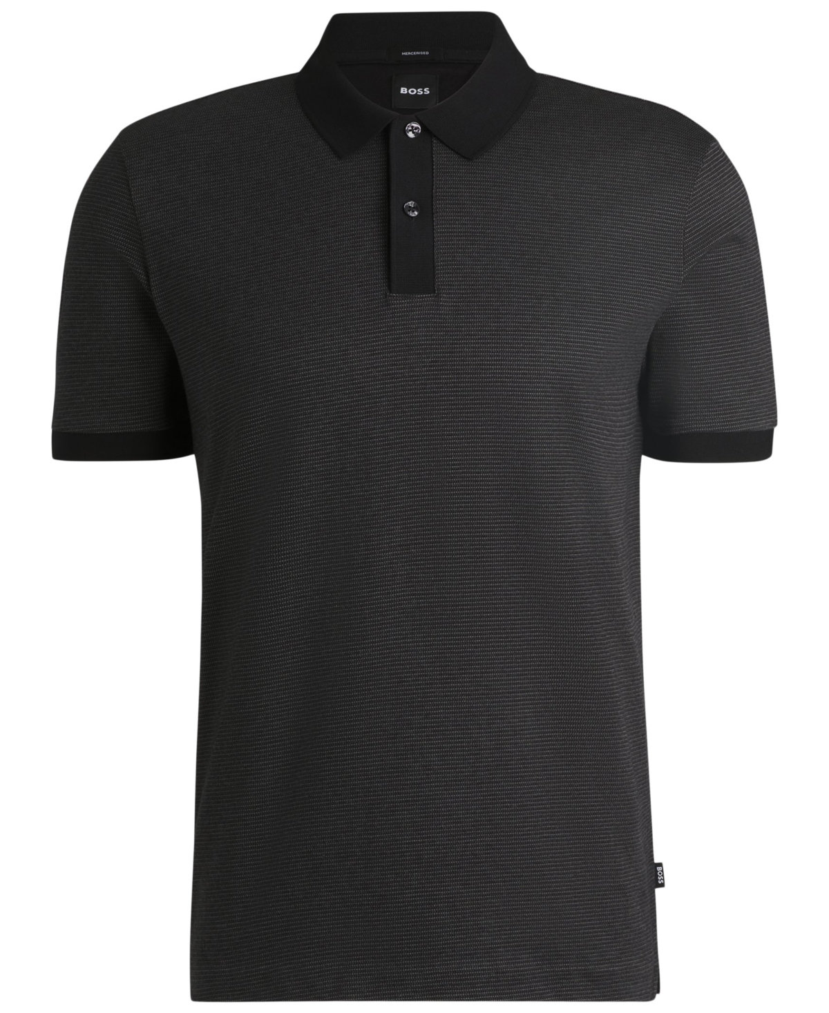 HUGO BOSS BOSS BY HUGO BOSS MEN'S REGULAR-FIT MICRO-PATTERN POLO 