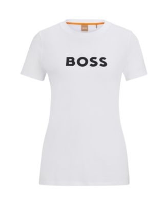 Women's Contrast Logo Regular-Fit T-Shirt