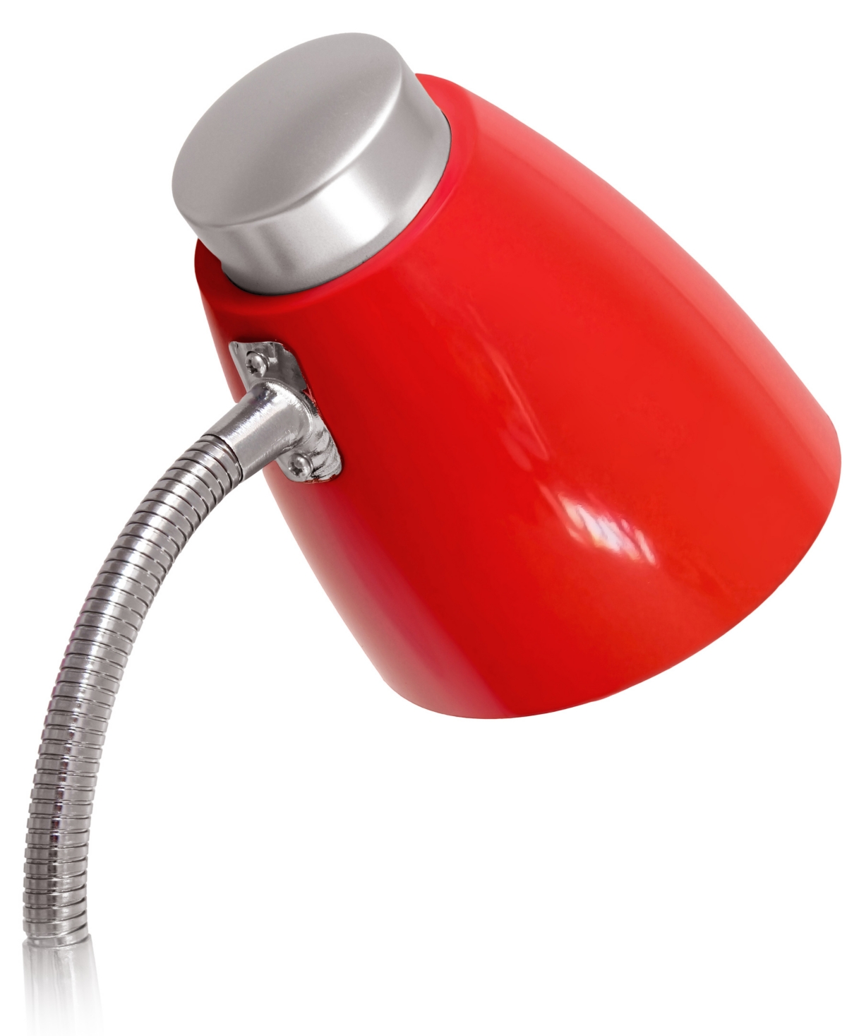 Creekwood Home 18.5" Flexible Gooseneck Organizer Desk Lamp In Red