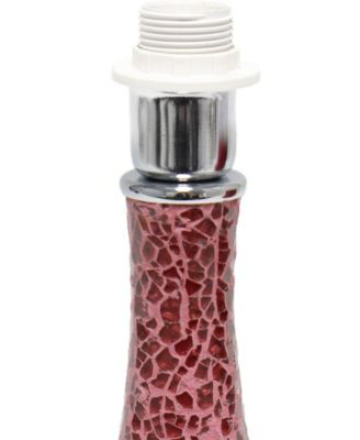 14.17" Patchwork Crystal Glass Table Lamp