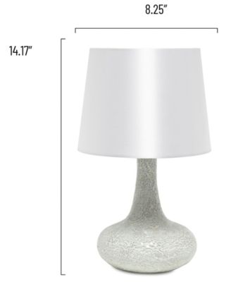 14.17" Patchwork Crystal Glass Table Lamp