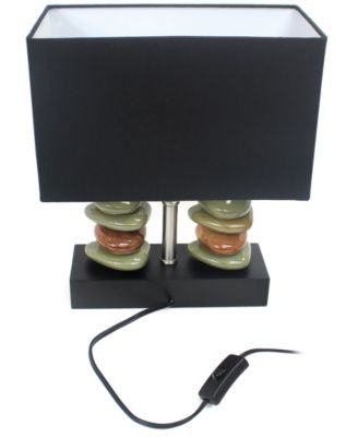 14" Contemporary Tranquil Stone Table Lamp