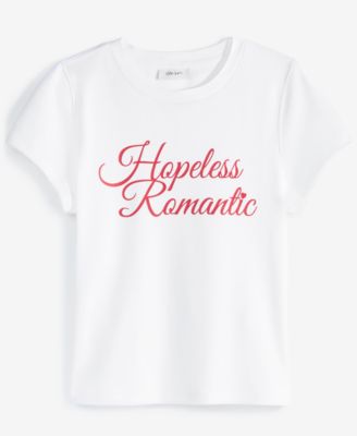 Women's Hopeless Romantic Graphic T-Shirt, Exclusively at Macy's