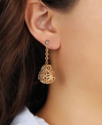 Filigree Chain Drop Earrings