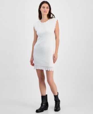 Freshman - Juniors' Round-Neck Sleeveless Sweater Dress