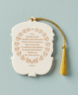 Thank You For Your Service Ornament
