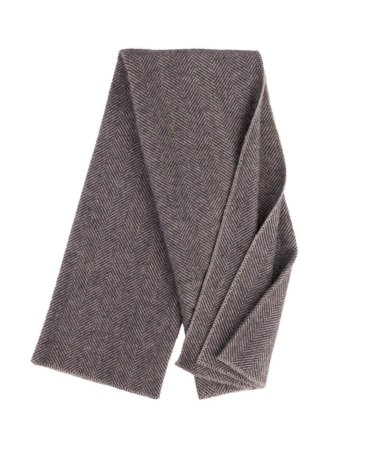 Prince Of Scots Highland Tweeds Big Throw, 59" X 80" In Charcoal