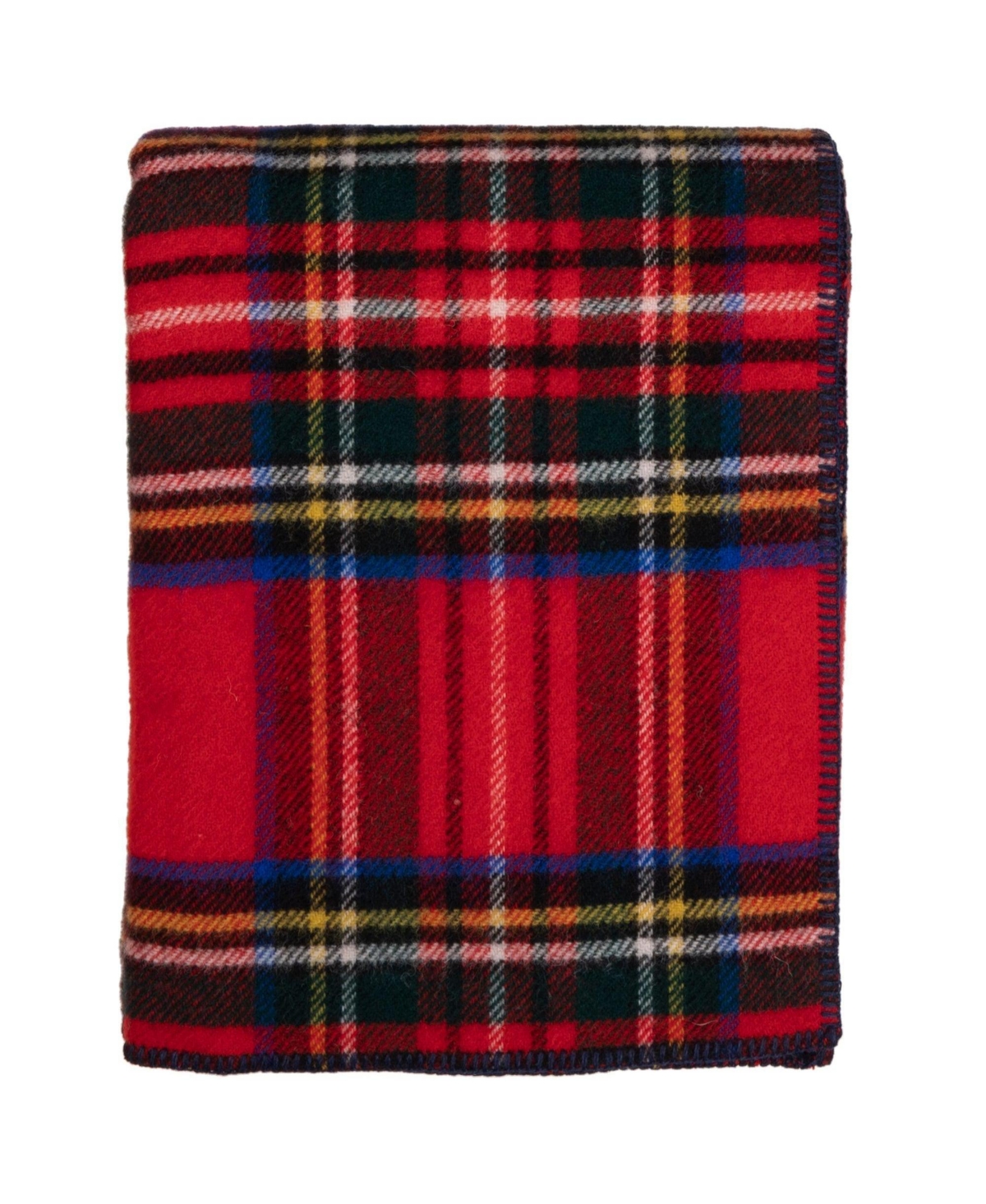 Prince Of Scots Highland Tweeds Big Throw, 59" X 80" In Black Red