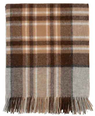Highland Tweeds Shetland Lambswool Throw, 55 " x 72"