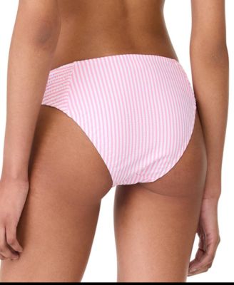 Women's Striped Smocked Bikini Bottoms