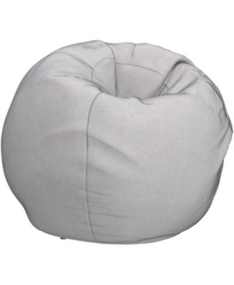 Chrisholm Light Grey Bean Bag (25 in. x 34 in. x 34 in.)