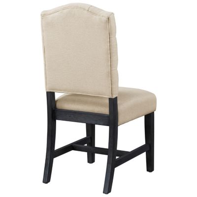 Espresso 4-Piece Retro Upholstered Dining Chair Set
