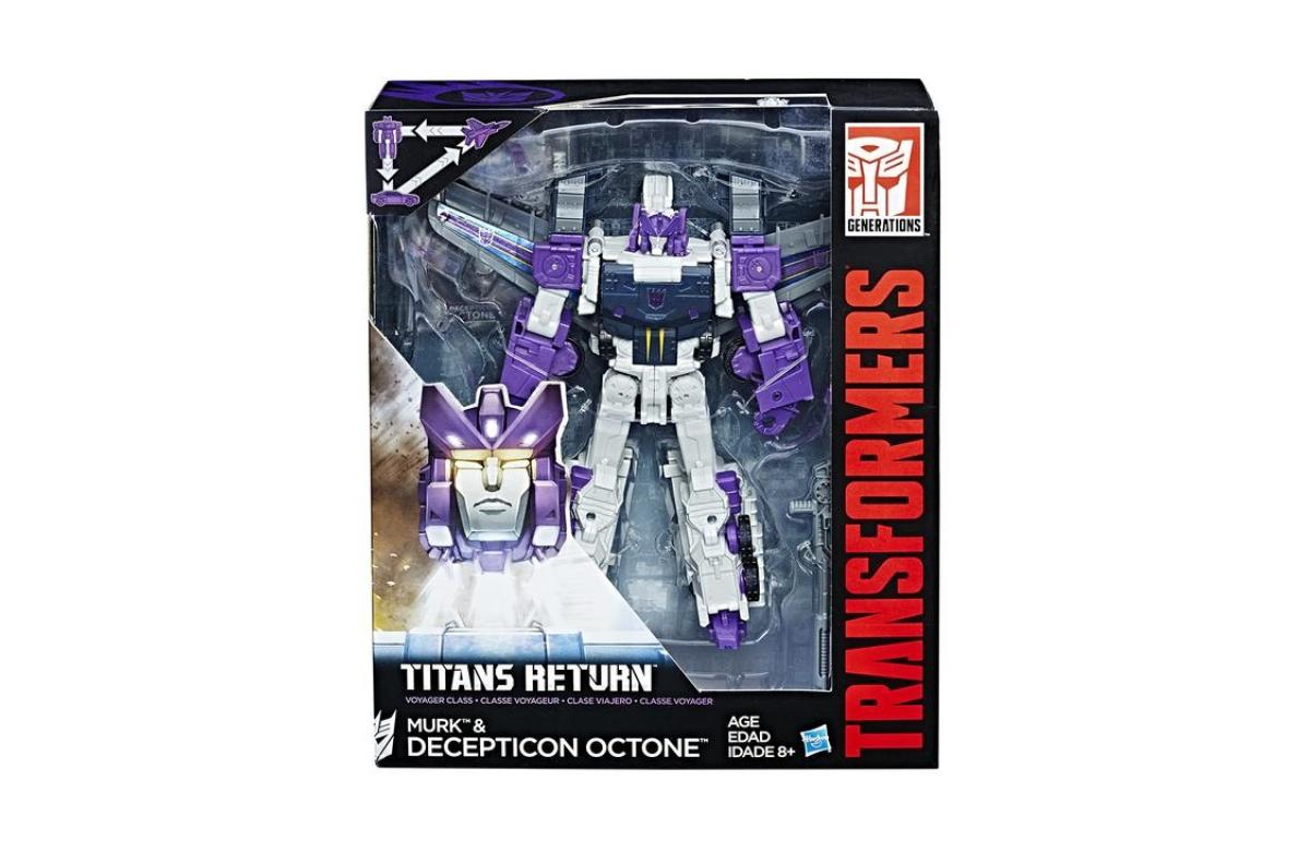 Transformers Octane and Murk Voyager Class Generations Titans Return