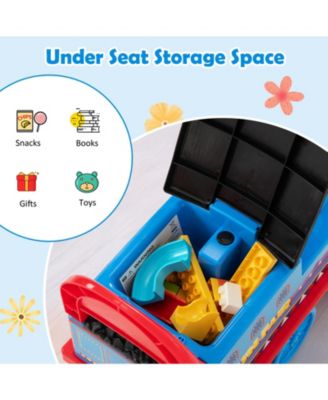 6V Electric Kids Ride On Car Toy Train with 16 Pieces Tracks