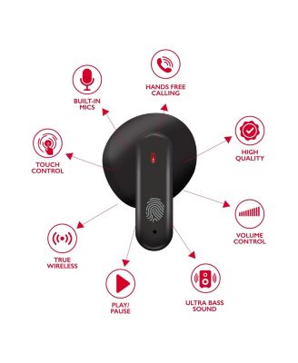 Wave-78 True Wireless Earbuds, Bluetooth, 20H Playtime