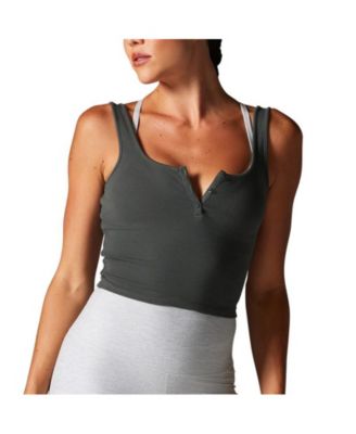 Women's Fitted Henley Tank