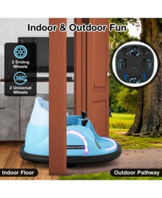 12V 360° Ride on Bumper Car for Toddlers with Remote Control