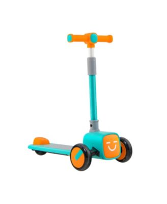 Folding Adjustable Kids Kick Scooter with LED Wheels and Emoji Covers ...