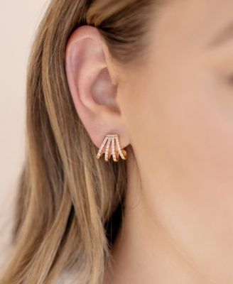 Glisten Wing Pave Earrings